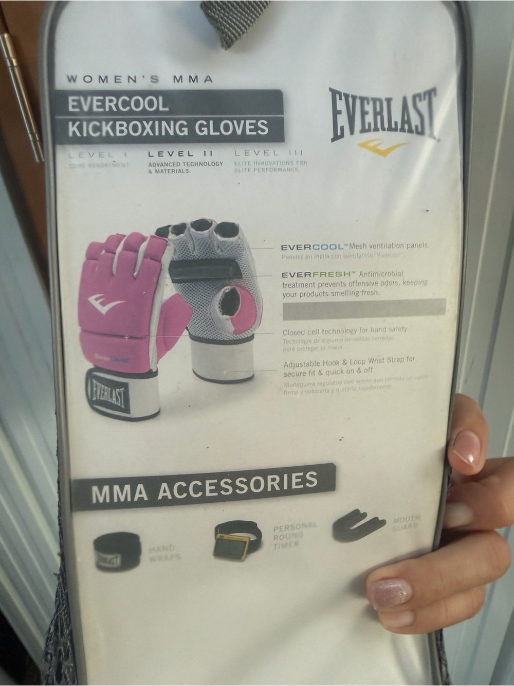 Everlast Women's MMA Kickboxing Gloves - Pink